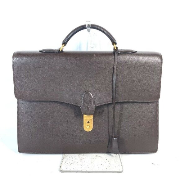 HERMES Briefcase Terrill Hand Bag Tote Bag Document Bag Business bag - Picture 1 of 15